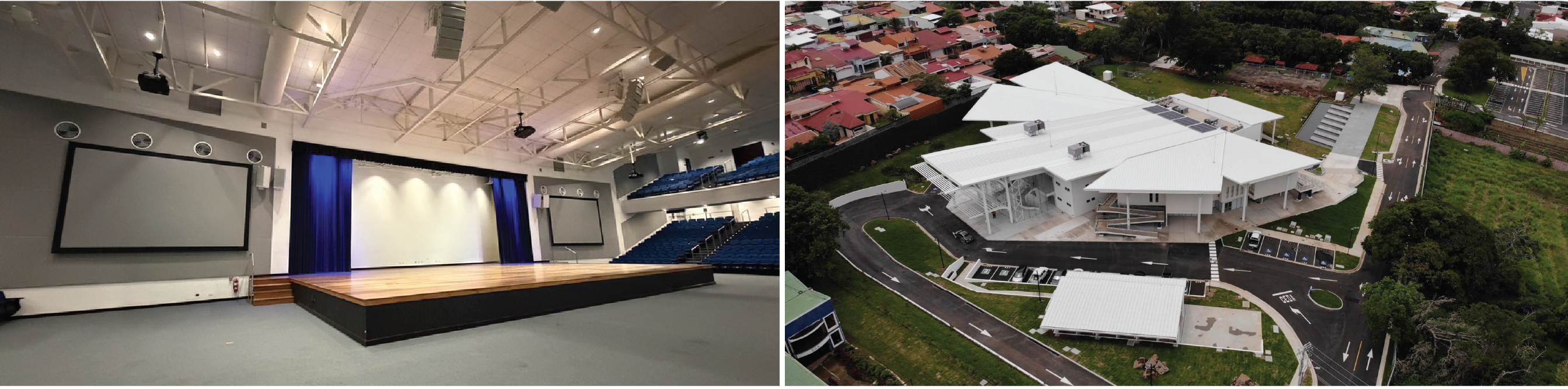 Aerial view of the CIC ANDE auditorium